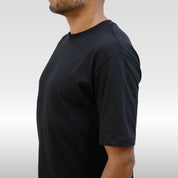 Camiseta Preta Lisa Streetwear 100% Algodão Fio 30/1 | Switch Factory