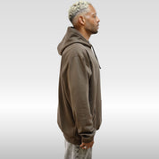 Moletom Canguru Oversized Cacau Peluciado 2 Cabos | 75% Algodão 25% Poliéster | Streetwear | Switch Factory