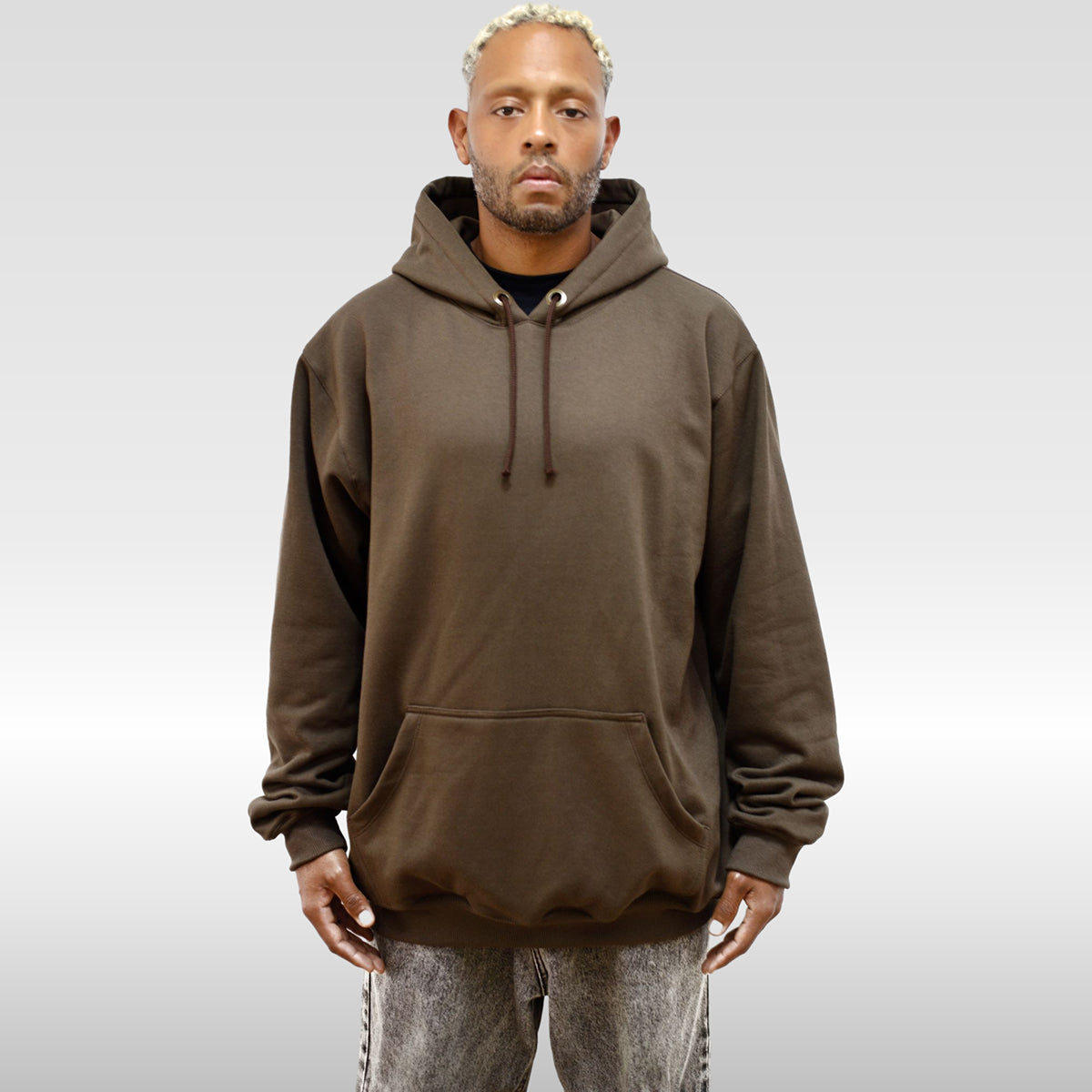 Moletom Canguru Oversized Cacau Peluciado 2 Cabos | 75% Algodão 25% Poliéster | Streetwear | Switch Factory