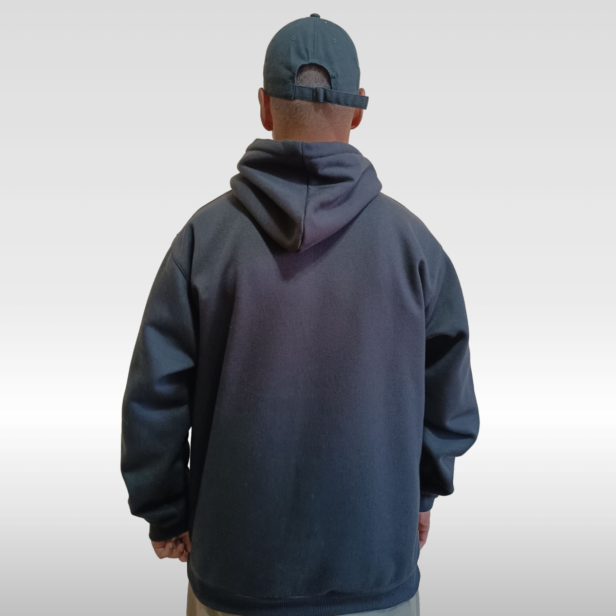 Moletom Canguru Oversized Preto Felpado 3 Cabos 280g | 50% Algodão 50% Poliéster | Streetwear | Switch Factory