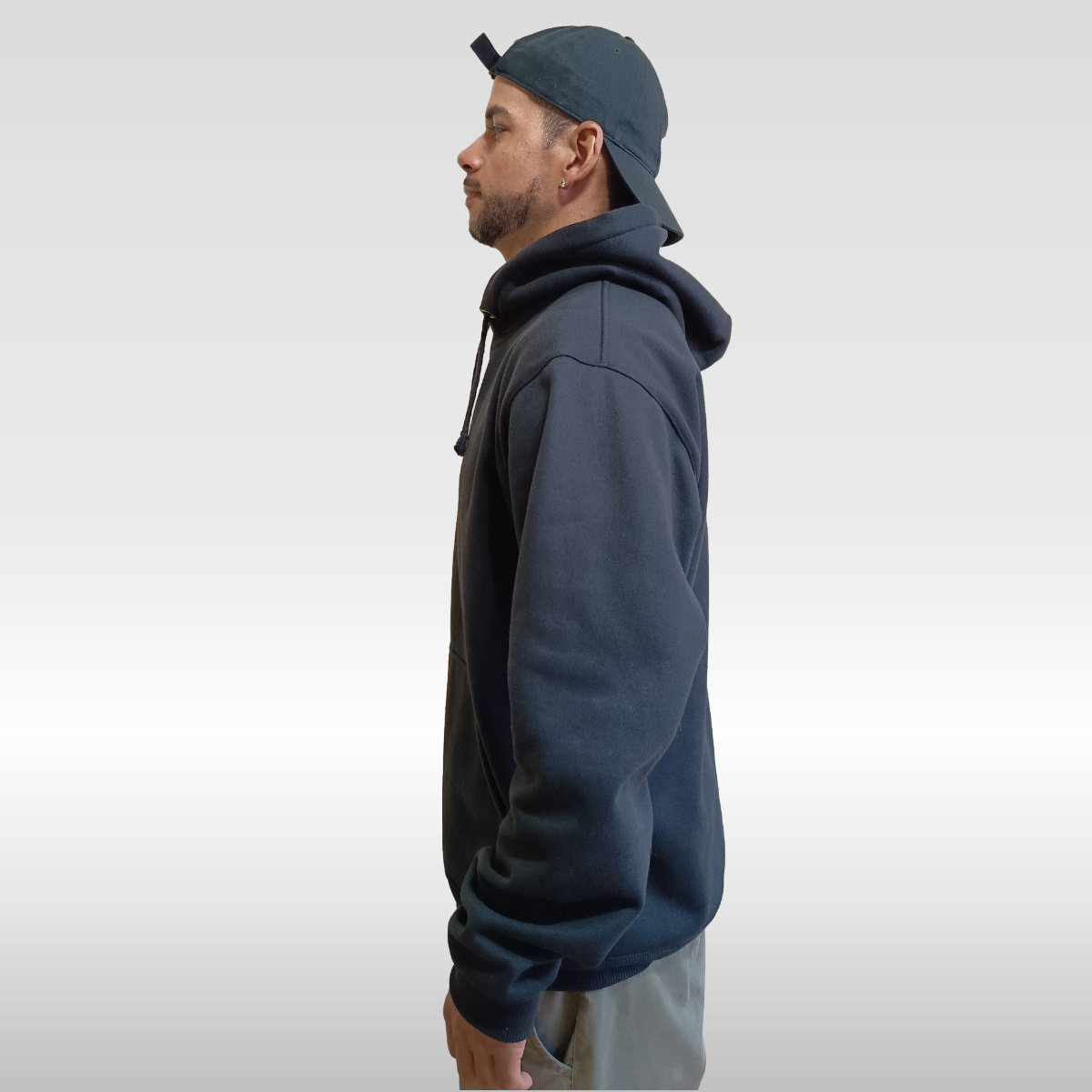 Moletom Canguru Oversized Preto Felpado 3 Cabos 280g | 50% Algodão 50% Poliéster | Streetwear | Switch Factory