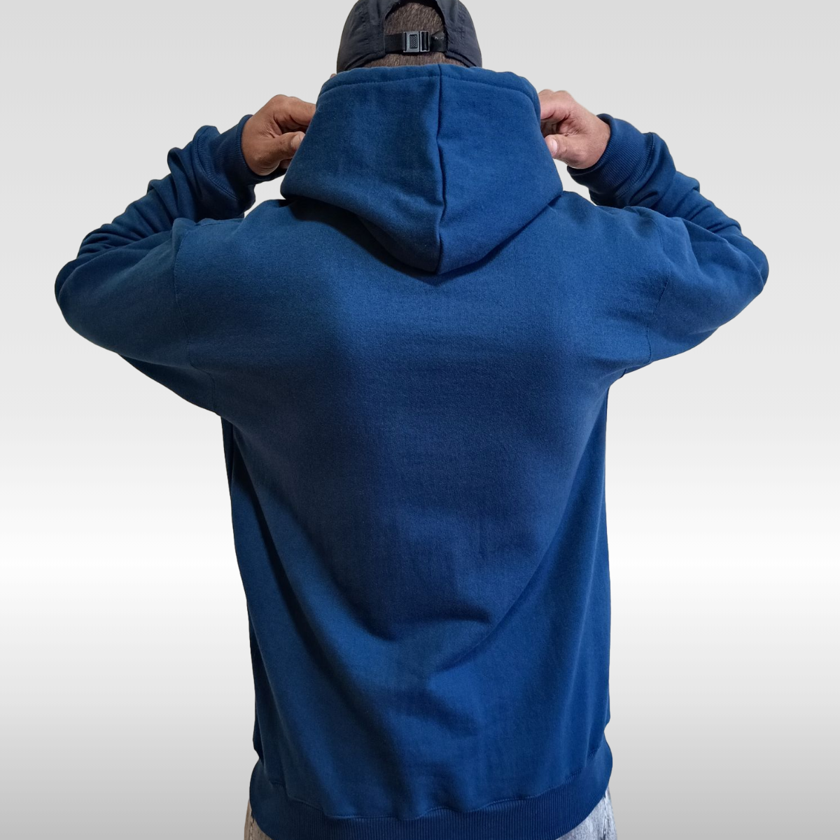 Moletom Canguru Oversized Azul-Marinho Felpado 3 Cabos 300g | 50% Algodão 50% Poliéster | Streetwear | Switch Factory