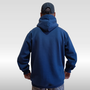 Moletom Canguru Oversized Azul-Marinho Slim Felpado 3 Cabos 280g | 50% Algodão 50% Poliéster | Streetwear | Switch Factory