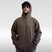 Moletom Canguru Oversized Cacau Peluciado 2 Cabos Sem Ilhós | 75% Algodão 25% Poliéster | Streetwear | Switch Factory