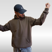 Moletom Canguru Oversized Cacau Peluciado 2 Cabos Sem Ilhós | 75% Algodão 25% Poliéster | Streetwear | Switch Factory